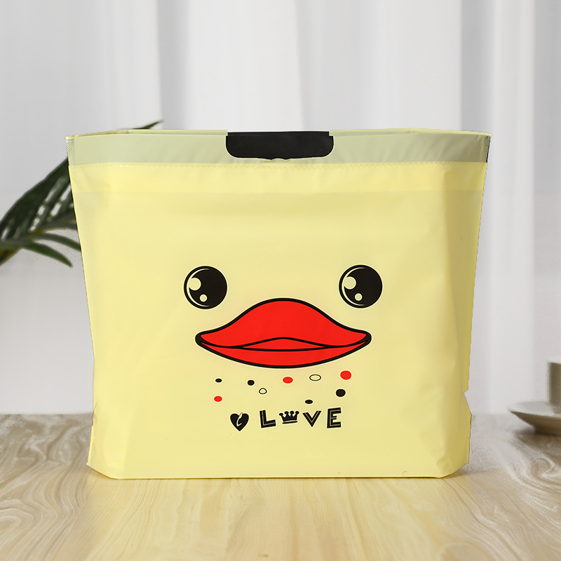 Clothing store bags, gift packaging bags, small yellow duck fast food bags, takeaway drawstring packaging bags, wholesale catering bags