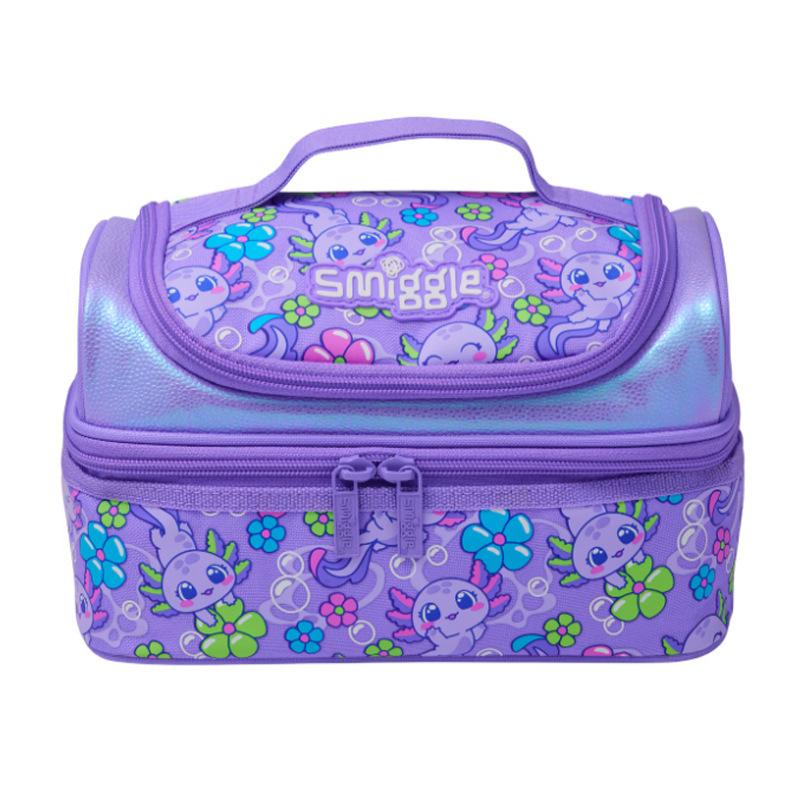 Australian Smiggle backpack for elementary school students in grades 1-6, purple kitten stress relieving backpack, multifunctional