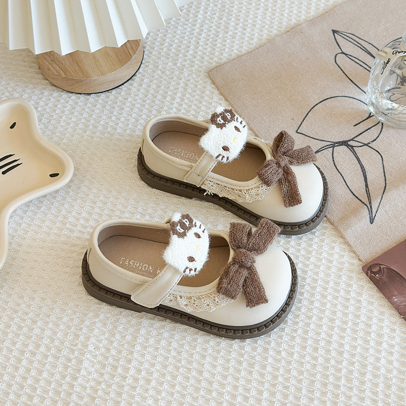 Girls' leather shoes for spring and autumn 2026, new children's soft soled cartoon princess shoes for ages 3-6-8, non slip and comfortable single shoes Girls' leather shoes for spring and autumn 2026, new children's soft soled cartoon princess shoes for ages 3-6-8, non slip and comfortable single shoes