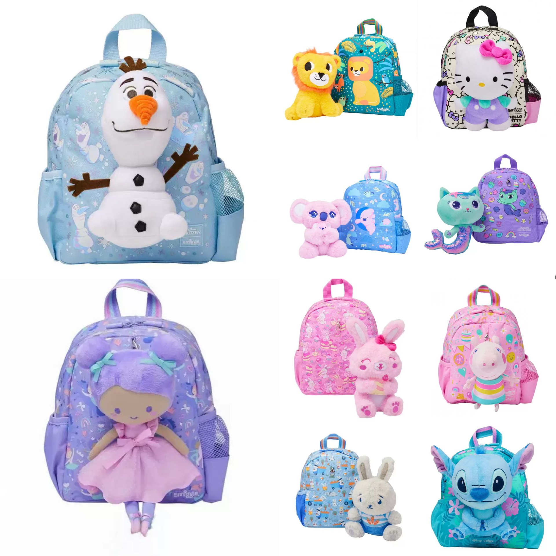 Australian smilgle cartoon plush toy kindergarten small class backpack cute small backpack large capacity Australian smilgle cartoon plush toy kindergarten small class backpack cute small backpack large capacity