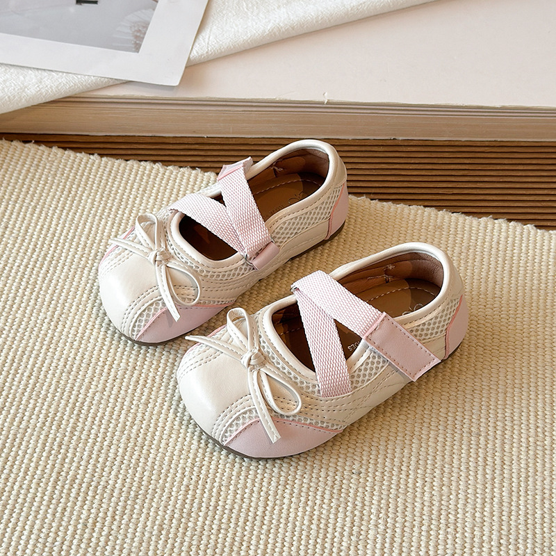 Girls' Shallow Mouth Single Shoes 2026 Spring and Autumn Vintage Mary Jane Versatile Princess Shoes Butterfly Bow Ballet Small Leather Shoes Girls' Shallow Mouth Single Shoes 2026 Spring and Autumn Vintage Mary Jane Versatile Princess Shoes Butterfly Bow Ballet Small Leather Shoes