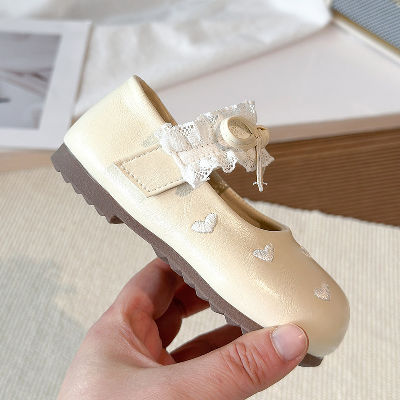 Children's small leather shoes 2026 Spring and Autumn new style girls' lace lace single shoes baby soft sole anti slip fashionable princess shoes Children's small leather shoes 2026 Spring and Autumn new style girls' lace lace single shoes baby soft sole anti slip fashionable princess shoes