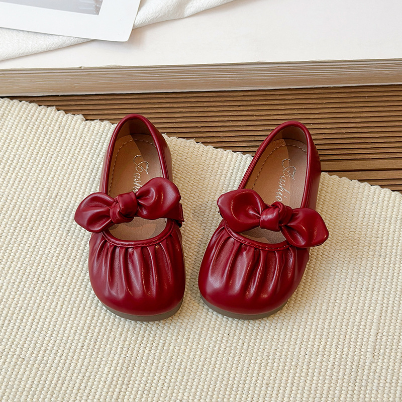 2026 Spring and Autumn New Women's Baby Bow Leather Shoes Mary Jane Princess Shoes Little Girls Soft soled Dance Children's Single Shoes 2026 Spring and Autumn New Women's Baby Bow Leather Shoes Mary Jane Princess Shoes Little Girls Soft soled Dance Children's Single Shoes
