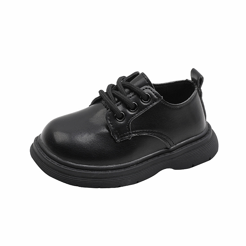 Children's Little Leather Shoes 2024 Spring New Style for Little Girls Simple British Performance Shoes Baby Soft soled Boys' Single Shoes Children's Little Leather Shoes 2024 Spring New Style for Little Girls Simple British Performance Shoes Baby Soft soled Boys' Single Shoes