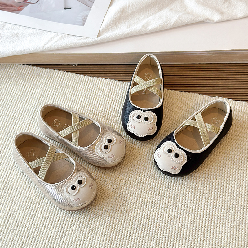 Girls' Little Leather Shoes 2026 Spring and Autumn New Style Cartoon Princess Shoes for Children Aged 3-8 Soft soled Single Shoes
