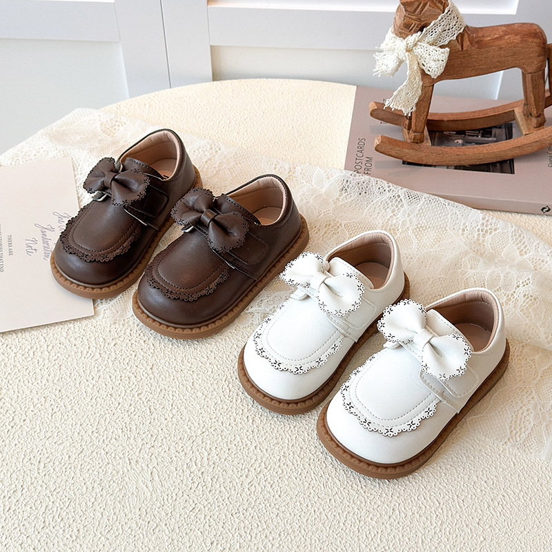Children's Little Leather Shoes 2026 Spring New Style for Little Girls Fashion Versatile Princess Shoes Baby Soft soled Mary Jane Single Shoes