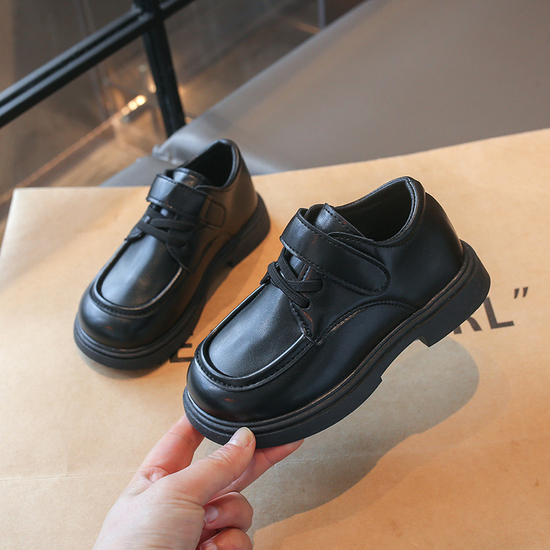 Boys' leather shoes 2026 Spring and Autumn new style children's British style performance campus performance shoes, children's soft sole comfortable single shoe Boys' leather shoes 2026 Spring and Autumn new style children's British style performance campus performance shoes, children's soft sole comfortable single shoe