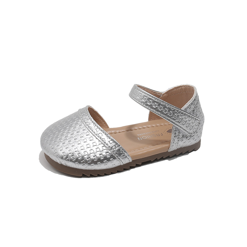 Girls' Sandals 2026 Spring New Retro Knitted Mary Jane Princess Sandals Girls' Soft Bottom Comfortable Casual Sandals Girls' Sandals 2026 Spring New Retro Knitted Mary Jane Princess Sandals Girls' Soft Bottom Comfortable Casual Sandals