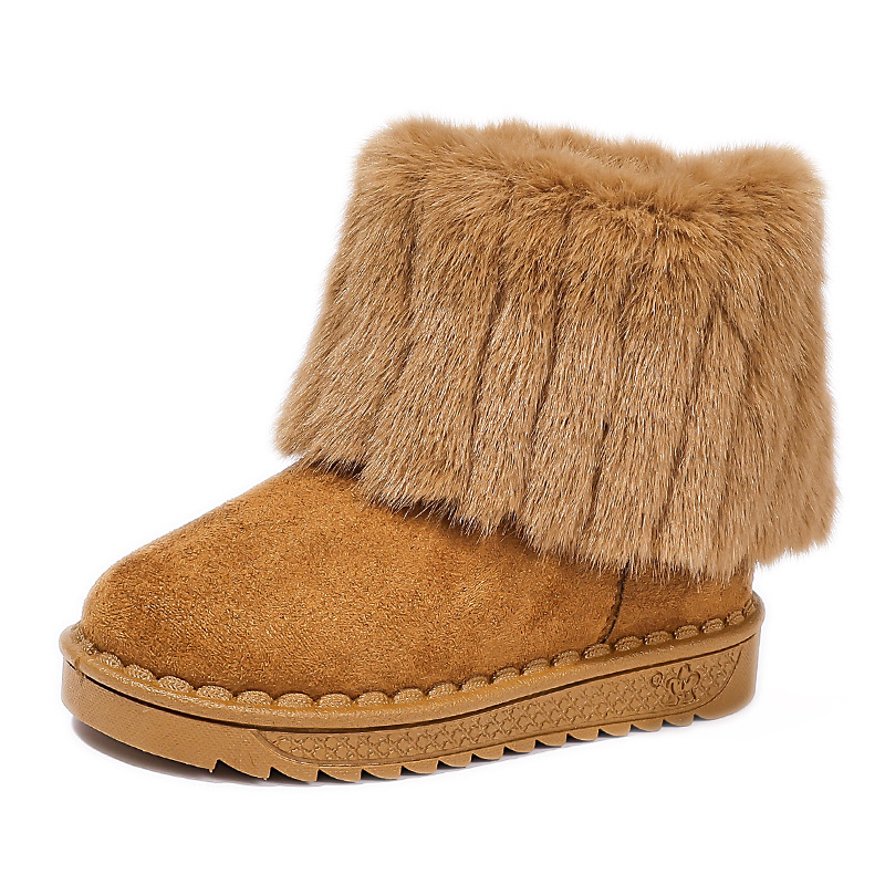 Children's Snow Boots 2026 Winter New Style Girls' Fashion Velvet Warm Boots Baby Non slip Floor Socks Short Boots Children's Snow Boots 2026 Winter New Style Girls' Fashion Velvet Warm Boots Baby Non slip Floor Socks Short Boots