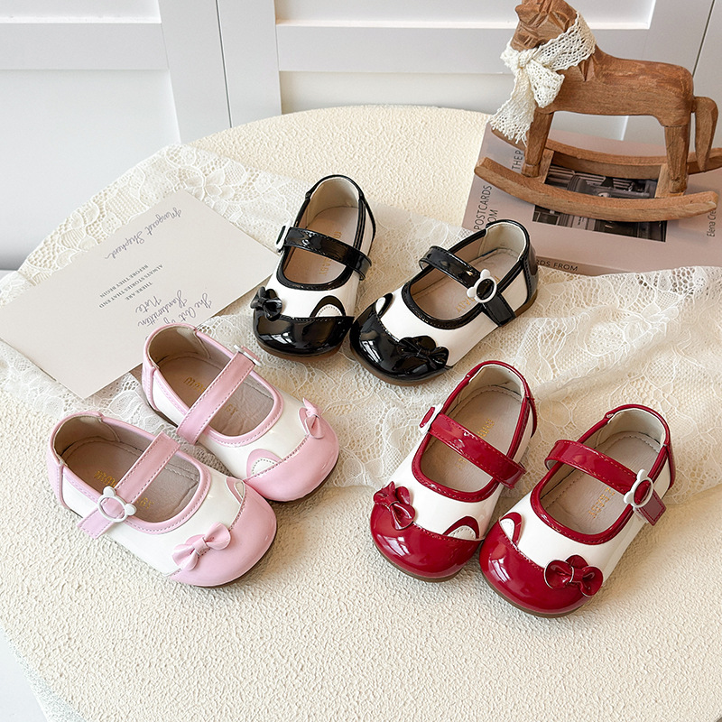 Girls' Little Leather Shoes 2025 Spring and Autumn New Style Children's Fashion Korean Edition Princess Shoes Children's 4-6-10 Year Old Soft Leather Single Shoes