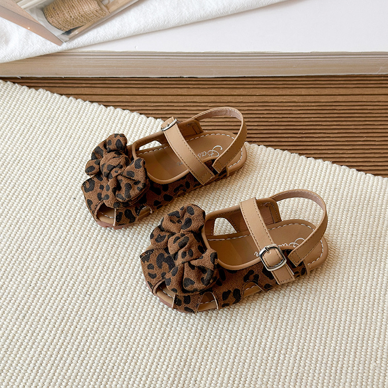 Girls' Mary Jane Sandals 2026 Summer New Meilad Leopard Princess Sandals Children's Soft Bottom Beach Sandals Girls' Mary Jane Sandals 2026 Summer New Meilad Leopard Princess Sandals Children's Soft Bottom Beach Sandals
