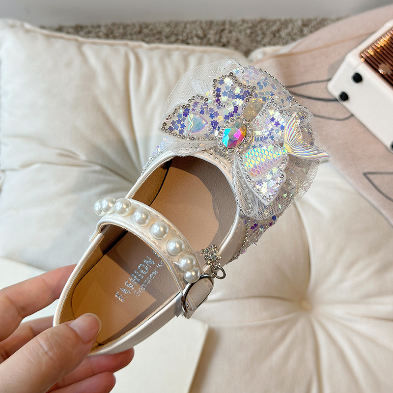 2025 Children's Small Leather Shoes Cross border Spring New Style Girls' Soft Bottom Water Diamond Single Shoes Princess Children's Performance Shoes Wholesale 2025 Children's Small Leather Shoes Cross border Spring New Style Girls' Soft Bottom Water Diamond Single Shoes Princess Children's Performance Shoes Wholesale