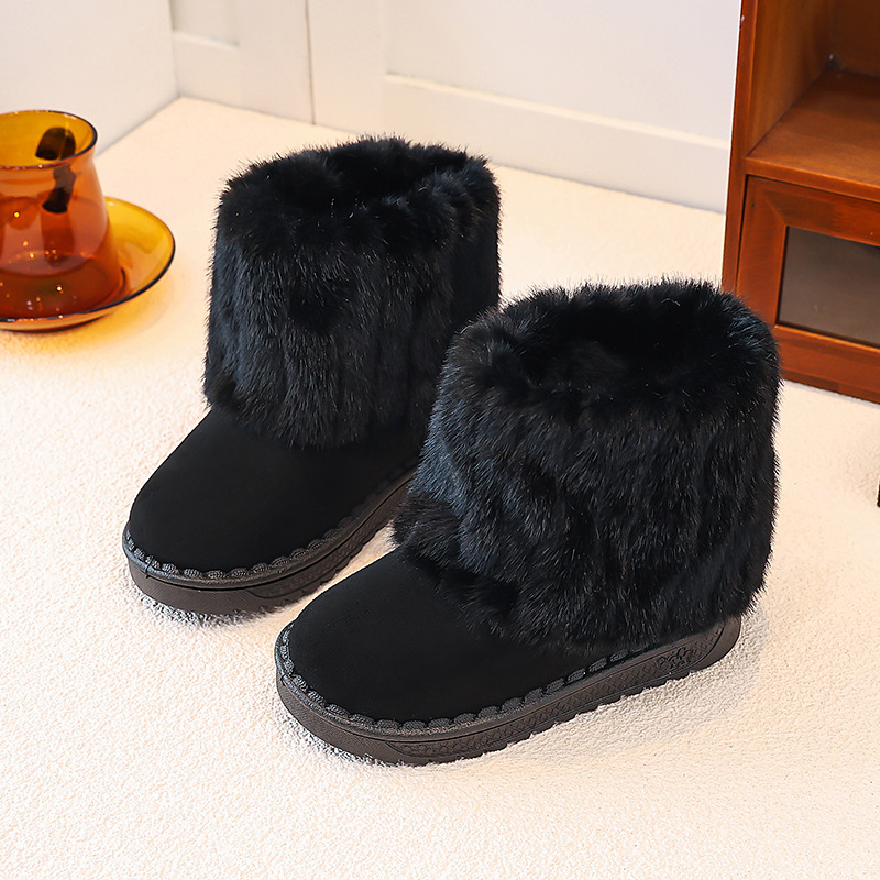 Children's Snow Boots 2026 Winter New Style Girls' Fashion Velvet Warm Boots Baby Non slip Floor Socks Short Boots Children's Snow Boots 2026 Winter New Style Girls' Fashion Velvet Warm Boots Baby Non slip Floor Socks Short Boots