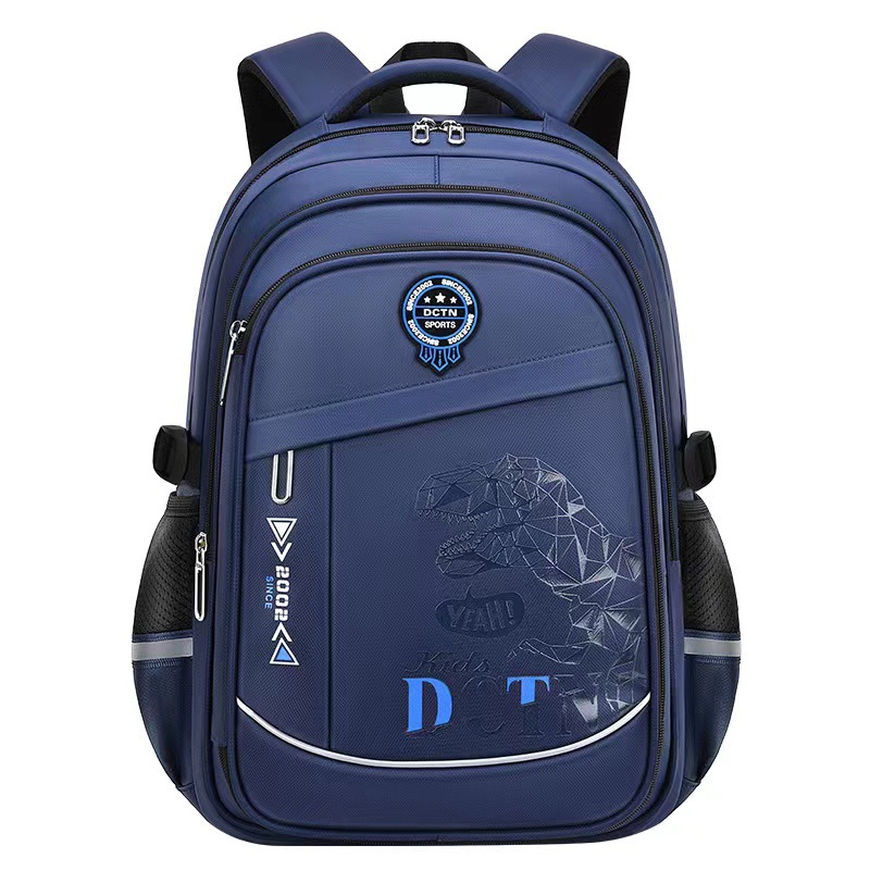 Cross border children's bag, leisure backpack, large capacity men's backpack, lightweight and reducing the burden on primary and secondary school students' backpacks