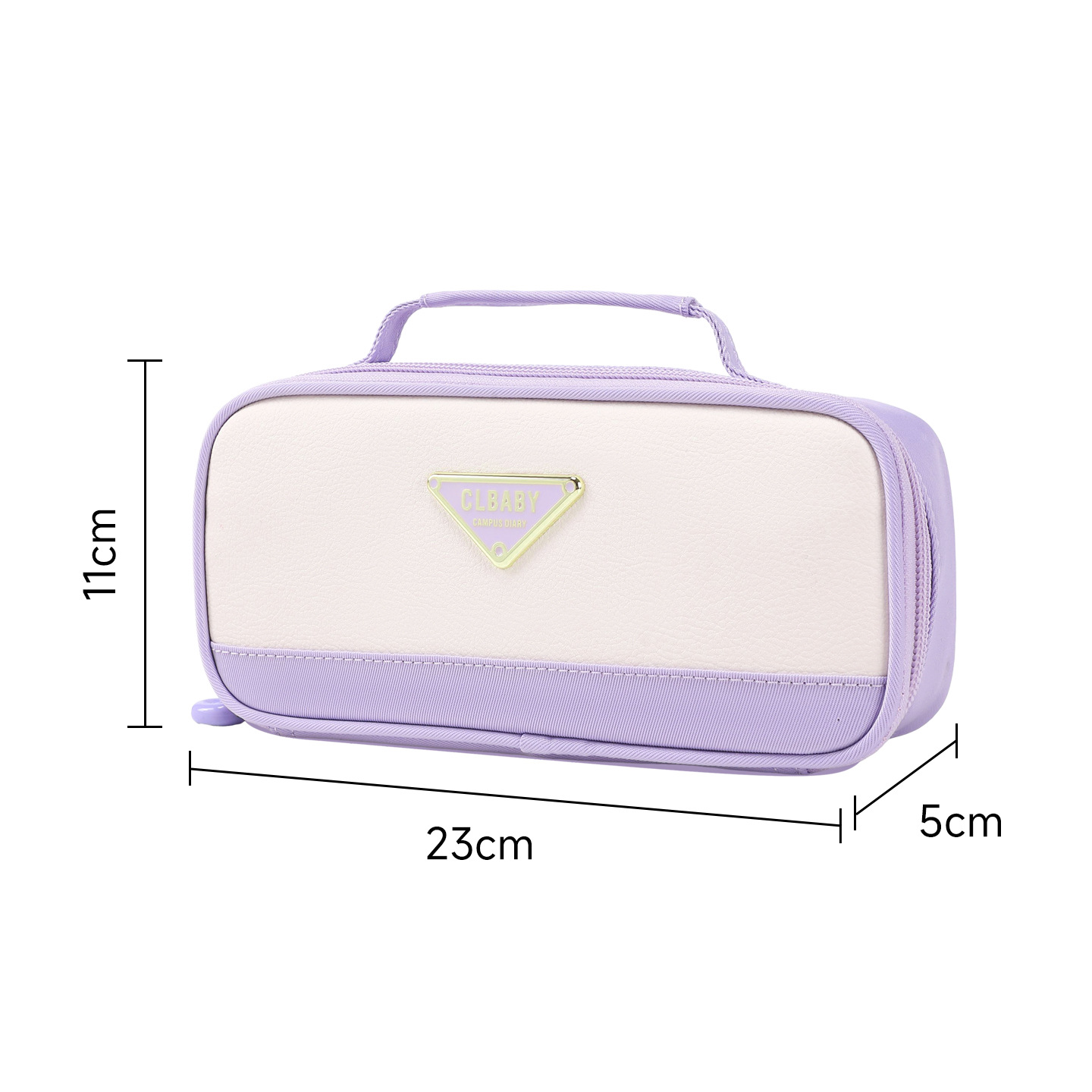 Queer Baby Large Capacity Simple Fashion Pen Case Multi functional Student Stationery Box Ins Wind Wear resistant Customized LOGO