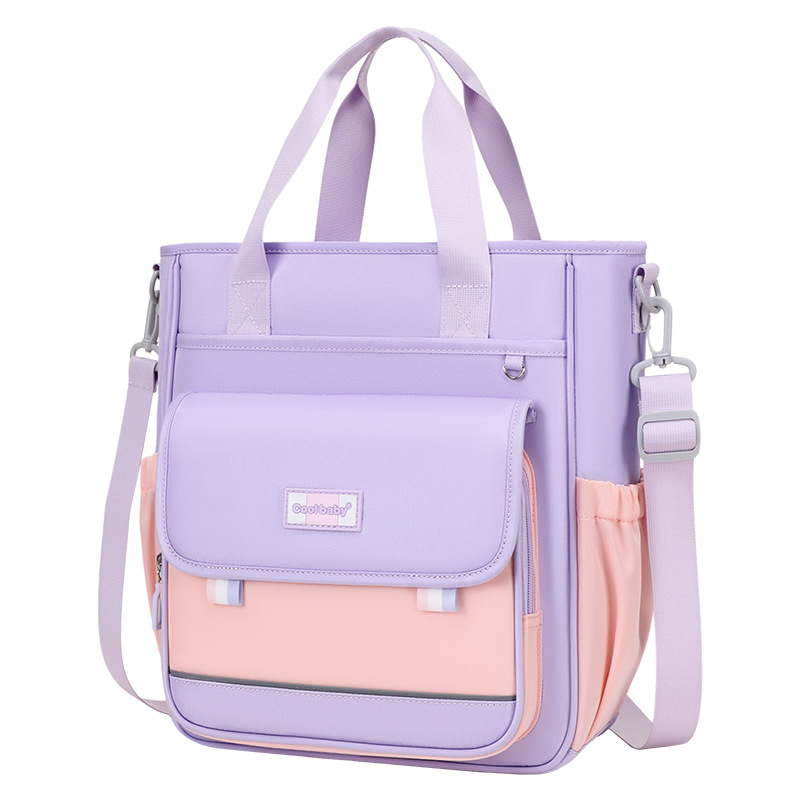 Manufacturer wholesale tutoring bags, tutoring handbags, homework bags, crossbody multifunctional art storage bags, printed logos