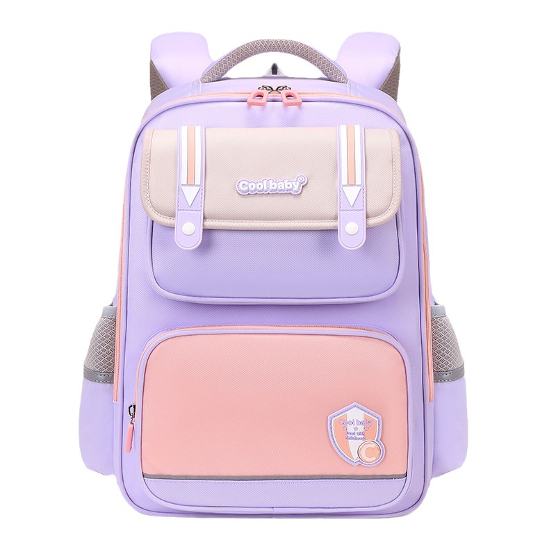 Queer Baby Children's Backpack Primary School Students New Large Capacity 1-6 Grades Men and Women Reduced Burden Oxford Cloth Backpack
