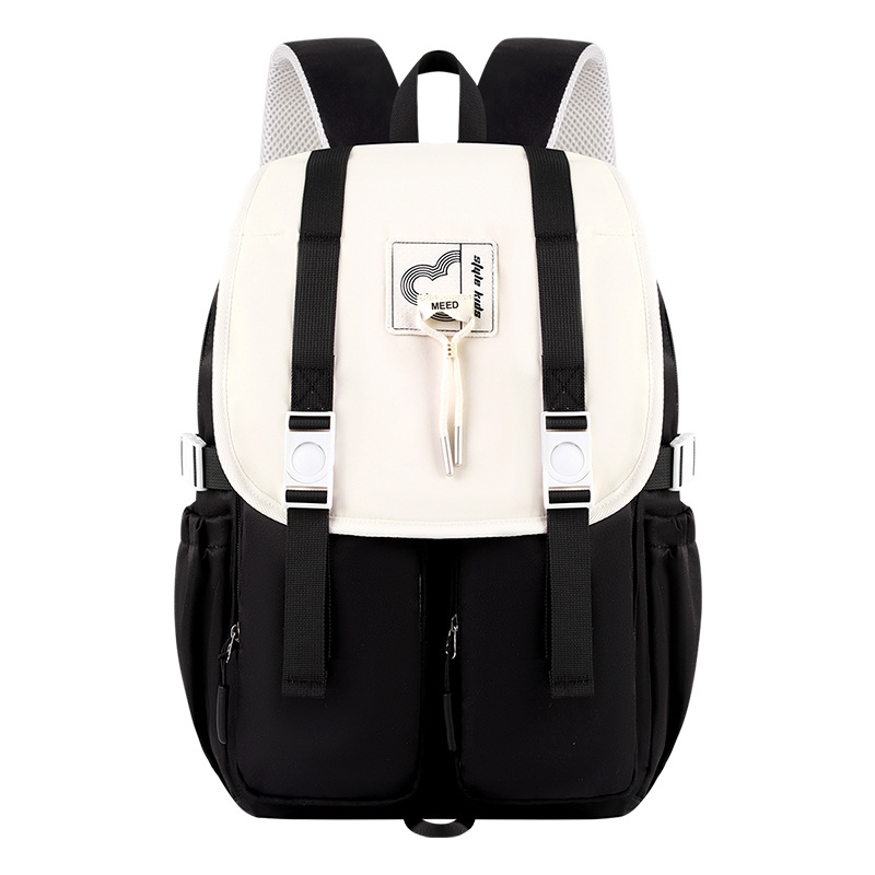 2026 new versatile backpack for women's leisure, large capacity backpack with high appearance, lightweight student backpack for junior high school girls
