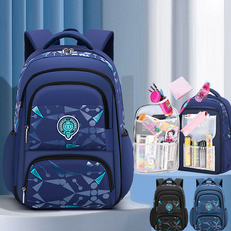 New Elementary School Student Backpack Korean Edition Leisure Children's Bag 1-3-6 Grades Side Refrigerator Type Student Backpack