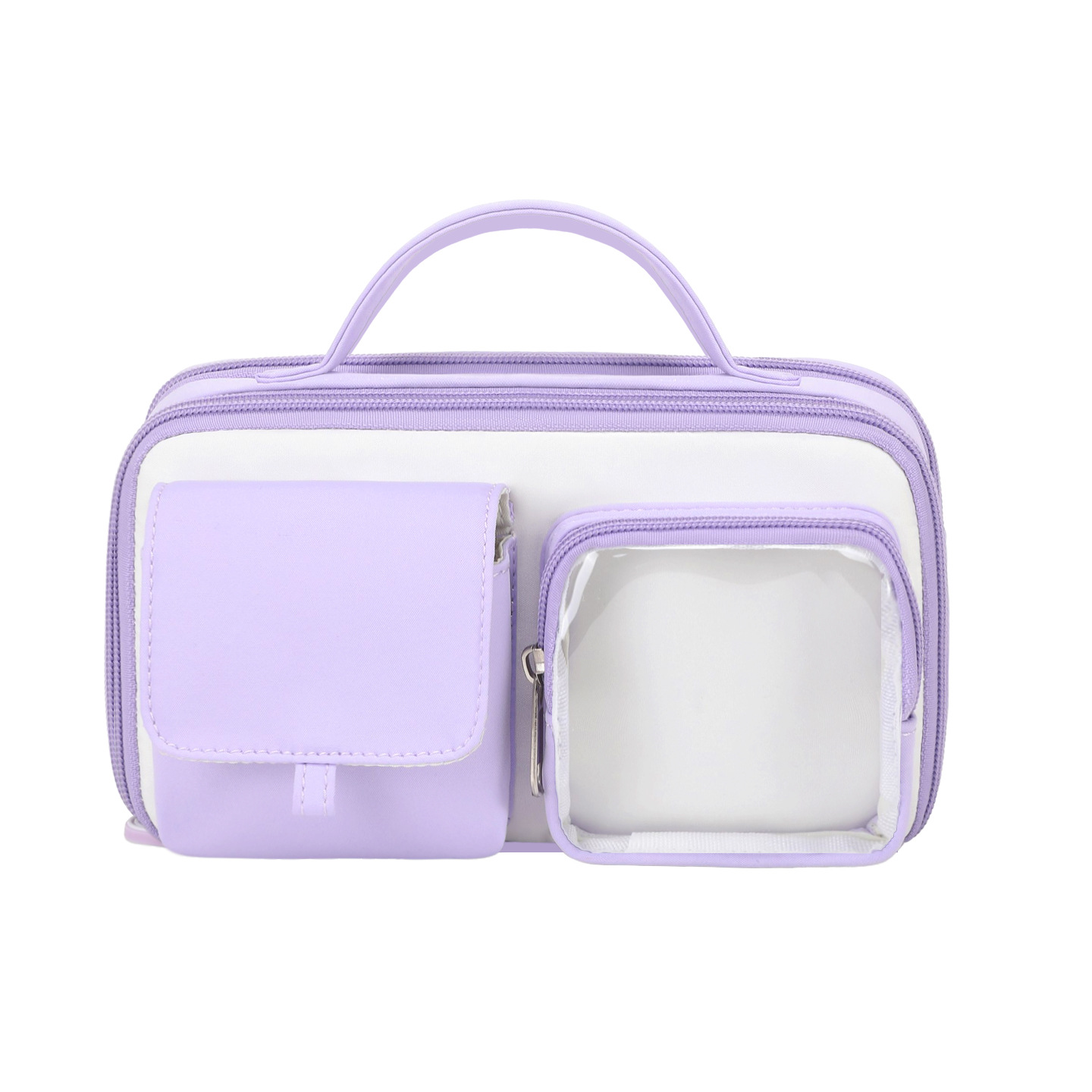 High appearance male and female students, large capacity, junior high school students, elementary school students, pencil pencil pencil case, transparent pencil case, ins style pencil case
