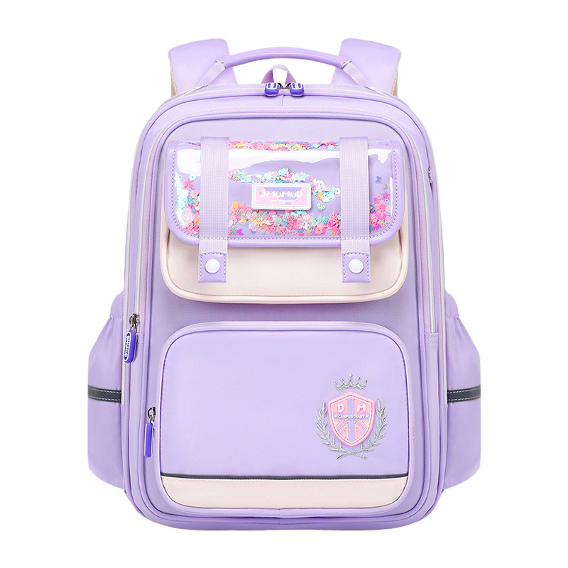2026 new children's backpacks for grades three to six reduce the burden, with large capacity for elementary school students, girls, and boys. Lightweight backpacks
