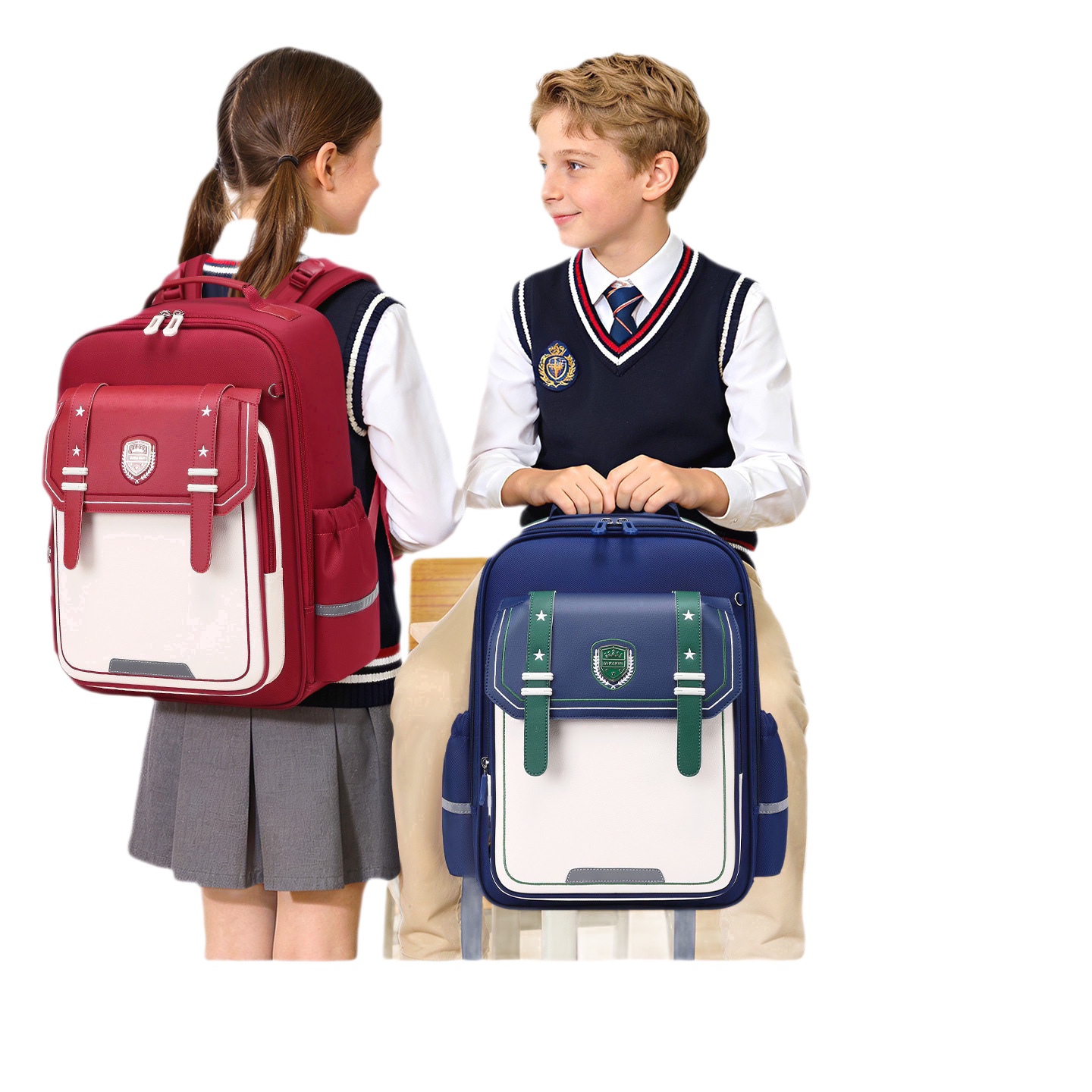 2026 new elementary school backpack for girls in grades 1-3 to 6, reducing the burden on children. Large capacity, wear-resistant, and high aesthetic backpack
