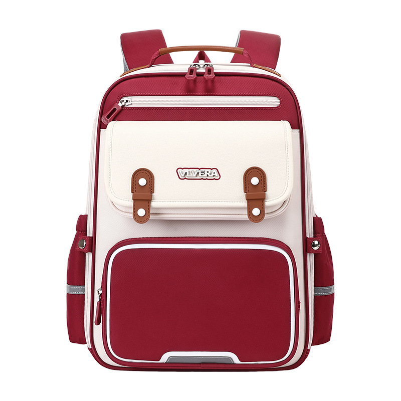 Backpack for female elementary school students in grades one, two, three, to six, lightweight and load reducing, large capacity backpack for children and men, factory wholesale