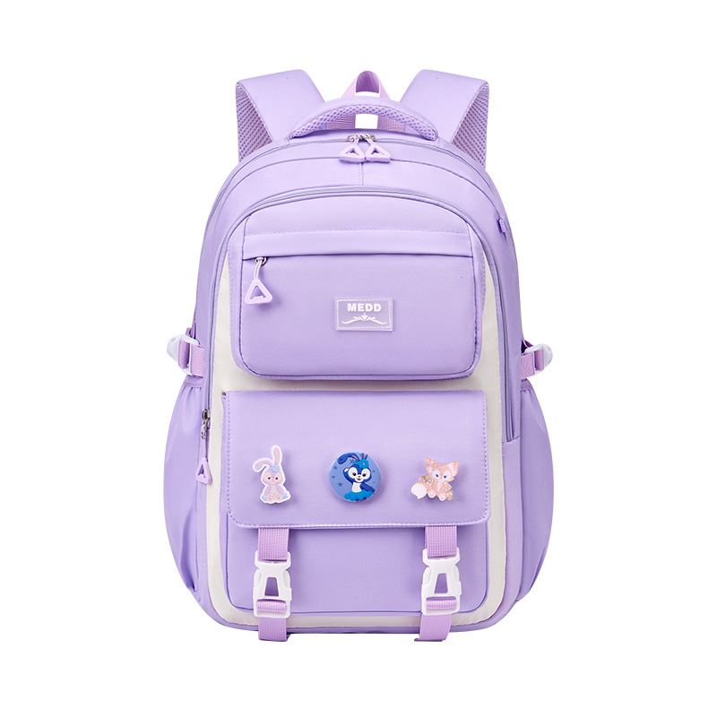 Cross border popular elementary school students, children's backpacks, girls' backpacks, waterproof backpacks, Oxford cloth backpacks for girls