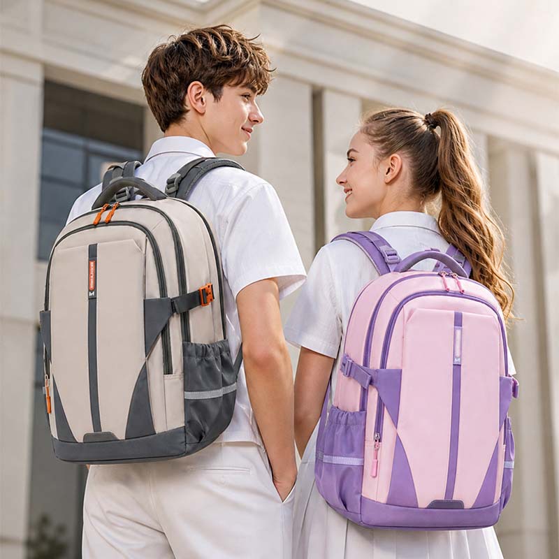 2026 New Primary School Students, Junior High School Students, Male Students, Reduced Burden Backpack, High School Students, Lightweight and Large Capacity Cross border Backpack