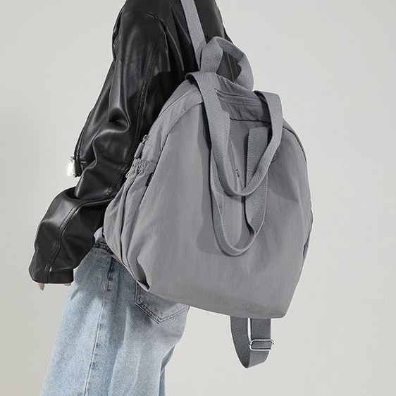 Shoulder bag, women's sports waterproof nylon armpit shoulder bag, commuting large capacity multi-functional bag, travel backpack