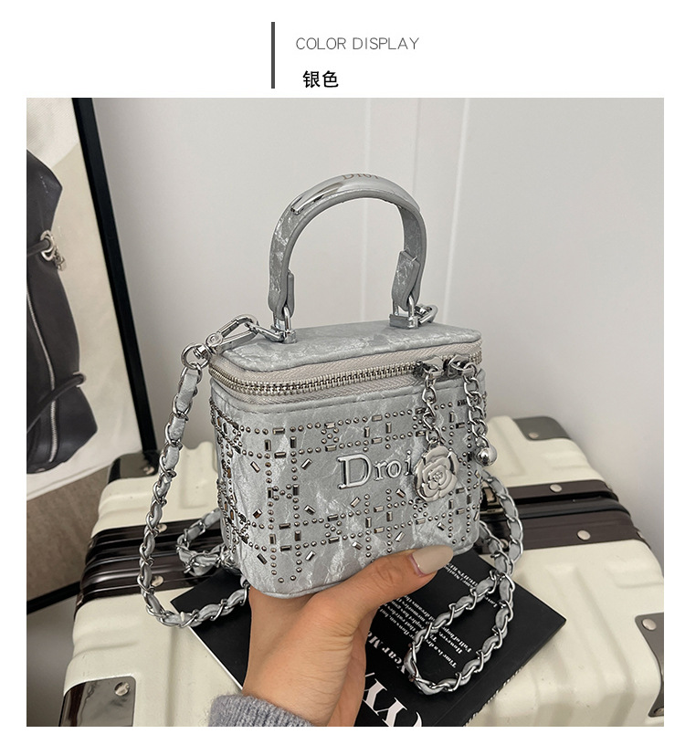 Bag crossbody bag new fresh single shoulder casual bag small design fashionable women's bag texture box versatile light luxury women's bag Bag crossbody bag new fresh single shoulder casual bag small design fashionable women's bag texture box versatile light luxury women's bag