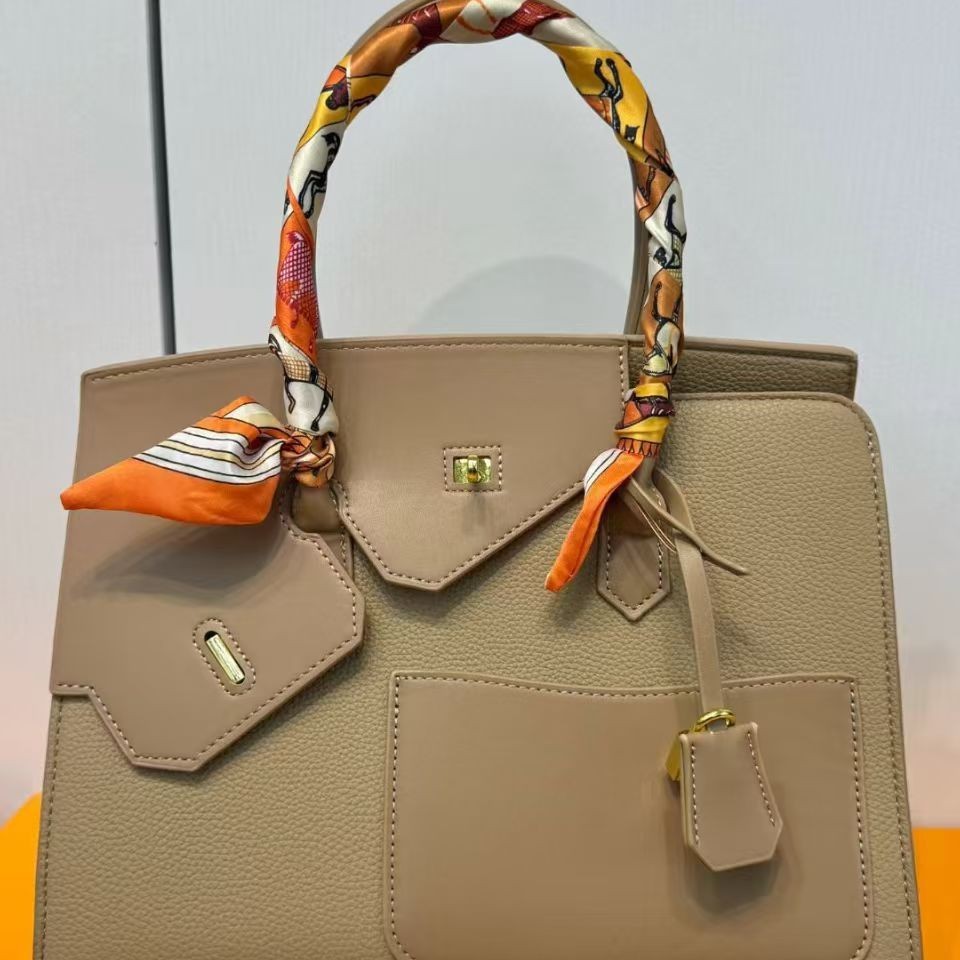 2025 new genuine leather women's bag platinum bag three piece leather classic fashion style single shoulder diagonal cross bag single shoulder