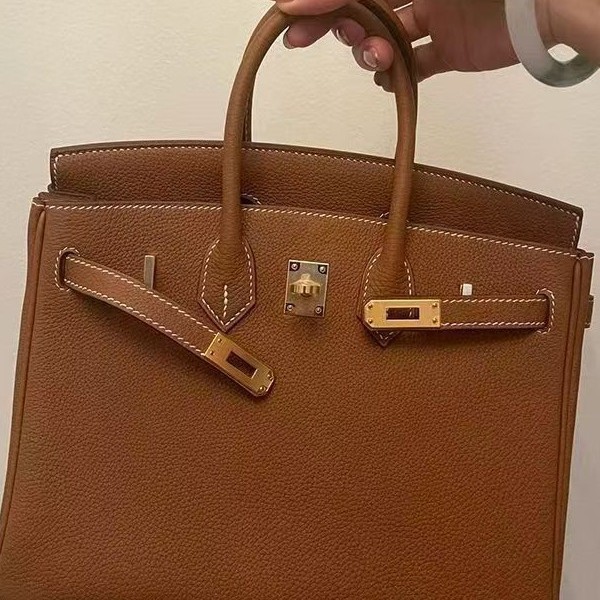 Platinum Togo imported top layer cowhide lychee pattern platinum bag handbag shoulder crossbody bag leather high-end women's bag