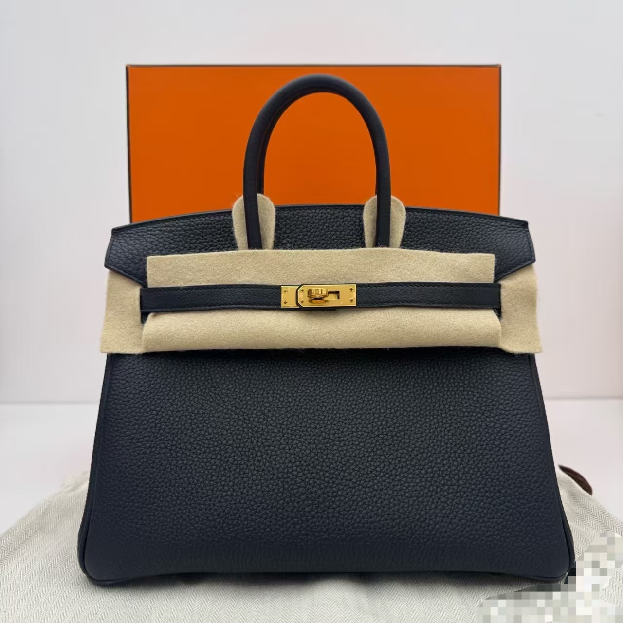 Platinum Togo imported top layer cowhide lychee pattern platinum bag handbag shoulder crossbody bag leather high-end women's bag