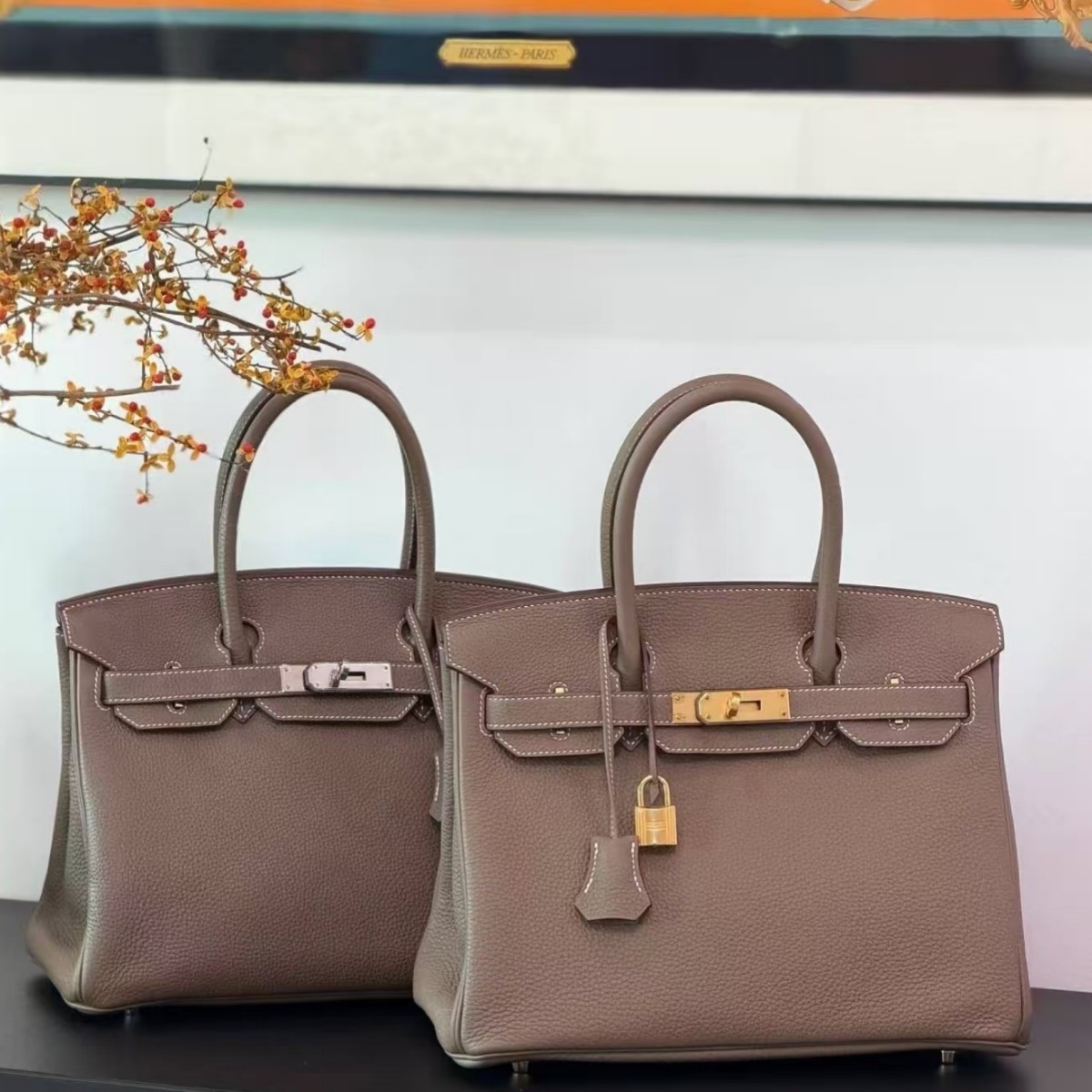 Platinum Togo imported top layer cowhide lychee pattern platinum bag handbag shoulder crossbody bag leather high-end women's bag