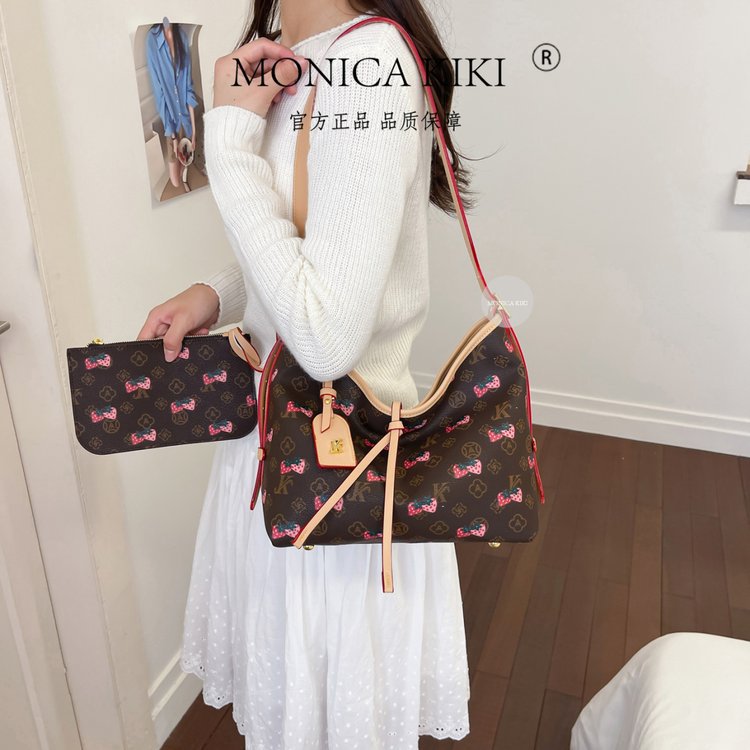 2026 Autumn New Women's Hobo Bag Zipper Closure Printed Design Universal Women's Bag