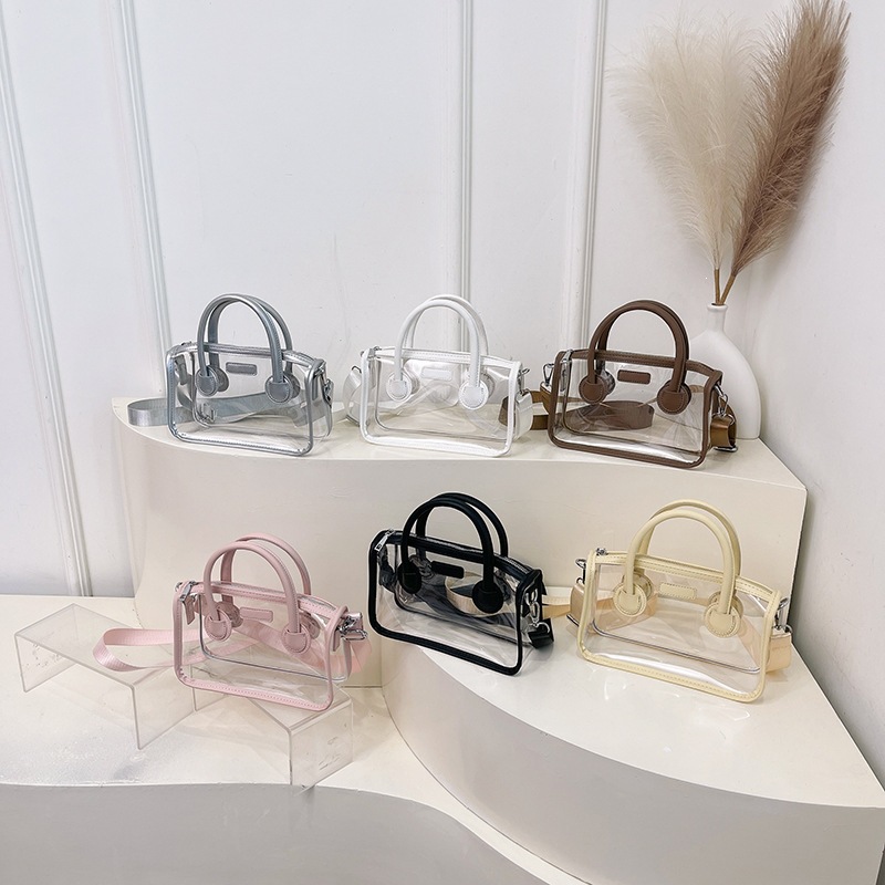 Spring and summer new niche design handbag for women 2026 fashion personality Korean version contrasting color shoulder bag, stylish crossbody bag
