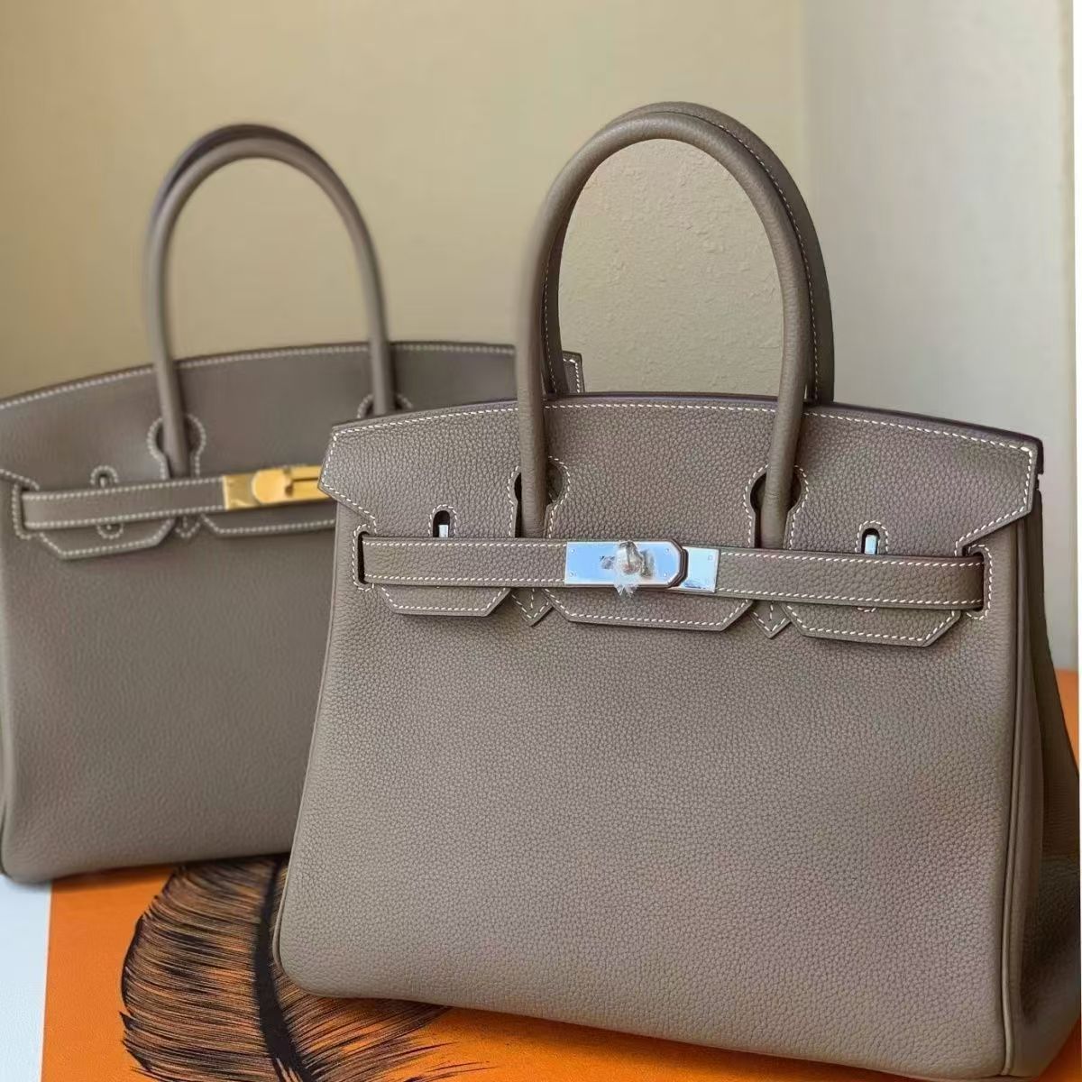 Platinum Togo imported top layer cowhide lychee pattern platinum bag handbag shoulder crossbody bag leather high-end women's bag Platinum Togo imported top layer cowhide lychee pattern platinum bag handbag shoulder crossbody bag leather high-end women's bag