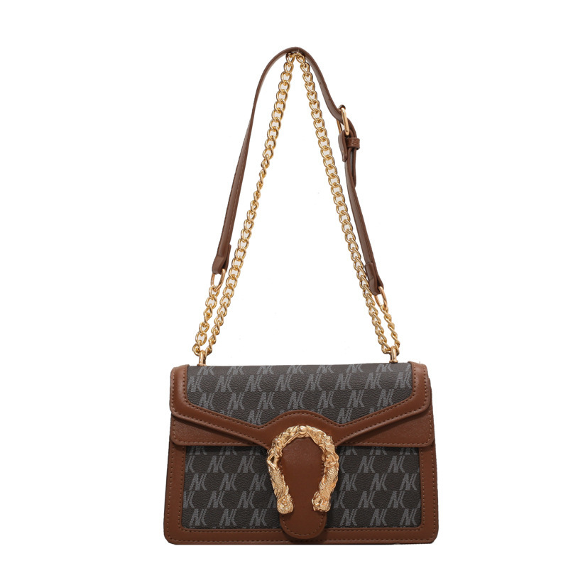Retro women's bag, 2026 new summer casual trend, personalized and western-style trend, small square bag, niche design bag Retro women's bag, 2026 new summer casual trend, personalized and western-style trend, small square bag, niche design bag