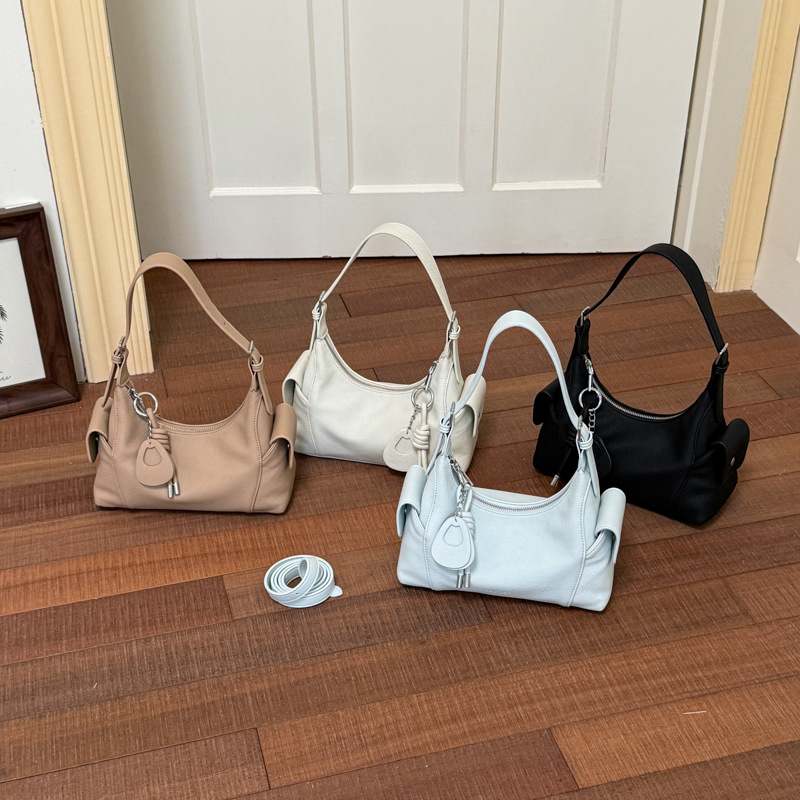 Bags cross-border high-end women's bag lazy style soft leather shoulder and armpit bag fashionable and versatile spring and summer crossbody bag commuting