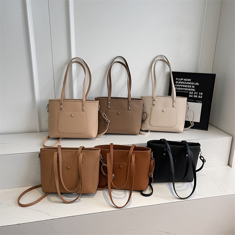 Bags Commuter Versatile Large Capacity Handheld Underarm Bag Women's Cross border Fashion Tote Bag Retro Single Shoulder Crossbody Bag