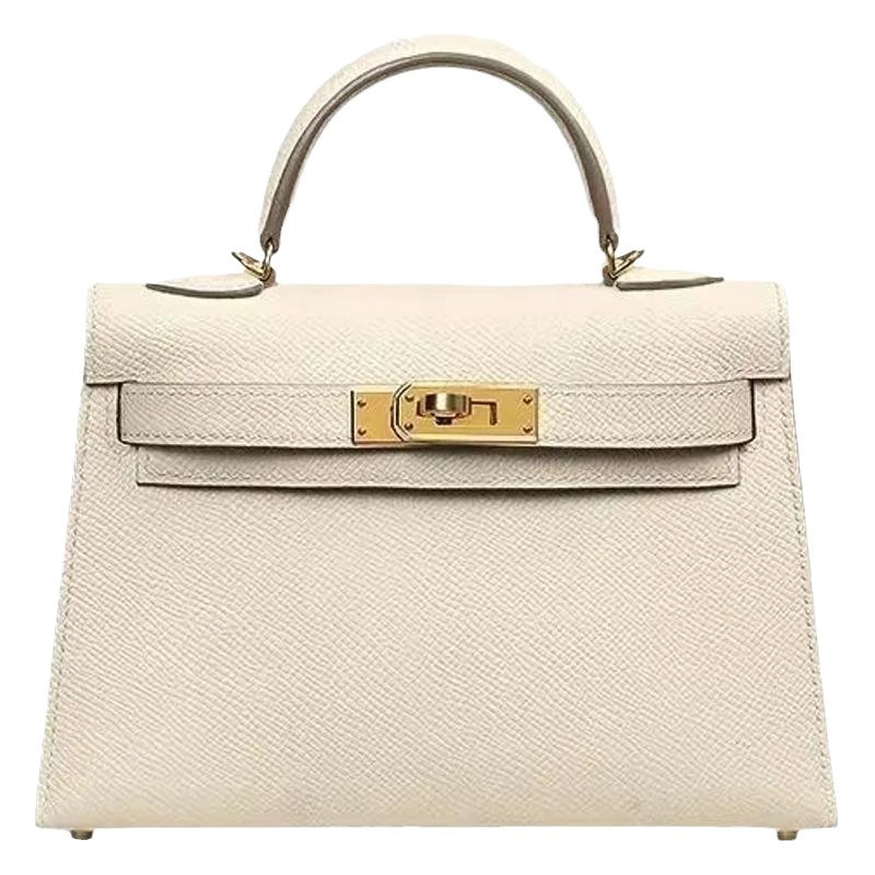 Made of genuine leather, second-generation mini Kelly bag for women 2023, new high-end, light luxury women's bag, versatile single shoulder crossbody small bag Made of genuine leather, second-generation mini Kelly bag for women 2023, new high-end, light luxury women's bag, versatile single shoulder crossbody small bag