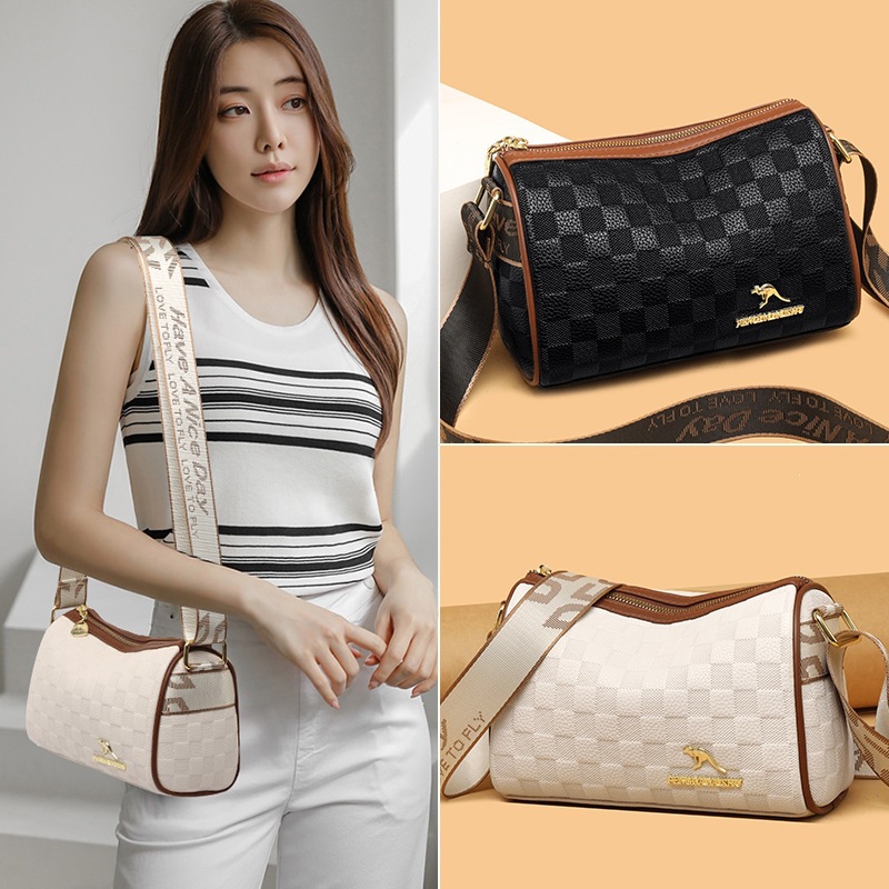 2026 new women's bag niche design women's shoulder crossbody bag personality trend Western style casual cylindrical pillow bag