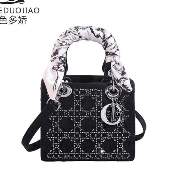 Daifei Bag Spring and Summer New Shoulder Bag with Diamond Inlaid Bag Autumn Women's Handheld Bag High end and Small niche Women's Bag