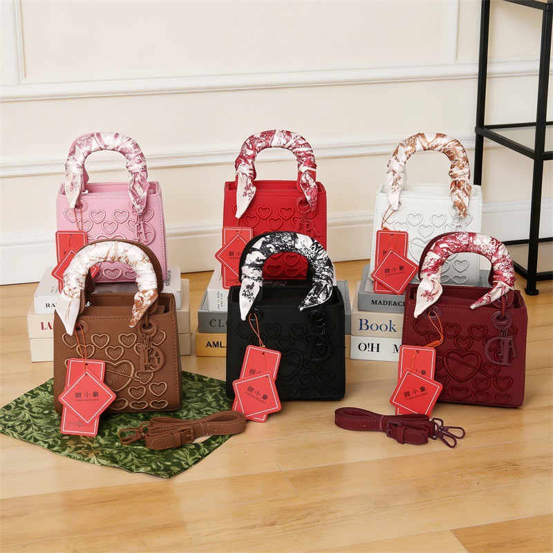 Bags Embroidered Concubine Bag for Women 2026 New Style Trendy Cross border Foreign Trade Small Square Bag Premium Silk Scarf Handheld Crossbody Bag