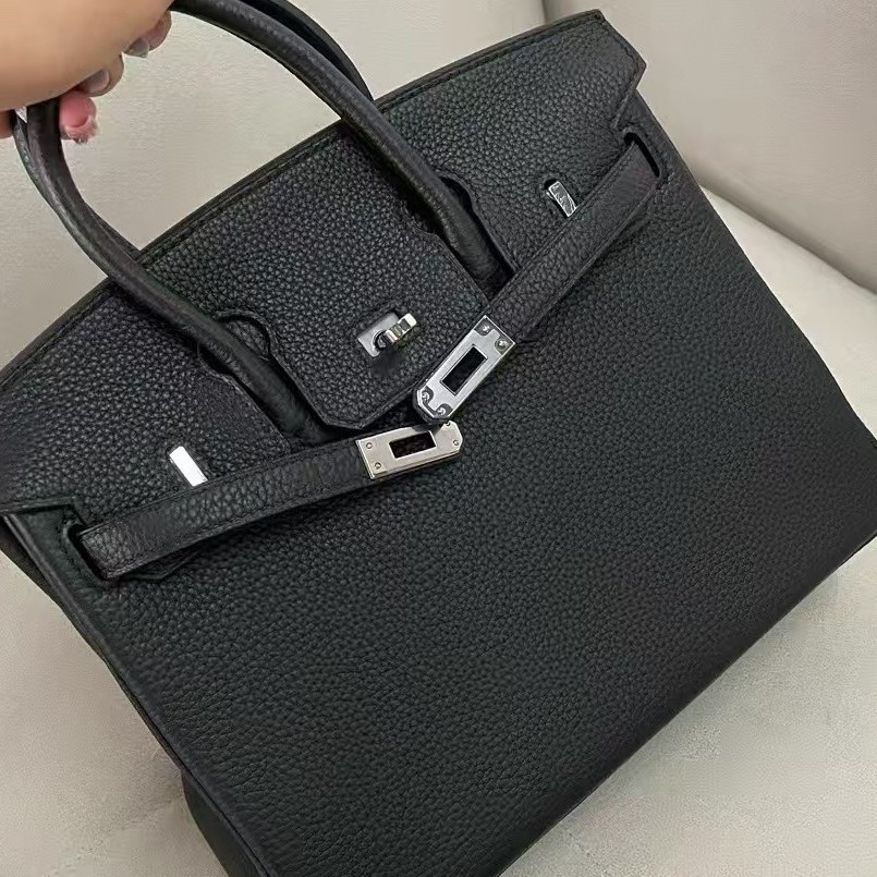 Platinum Togo imported top layer cowhide lychee pattern platinum bag handbag shoulder crossbody bag leather high-end women's bag