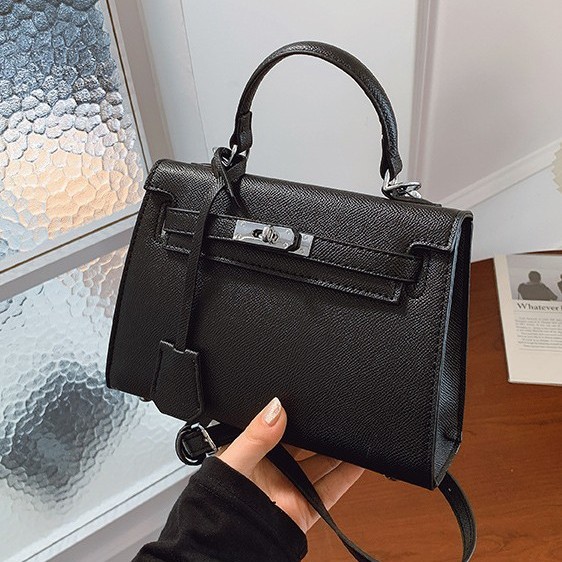 Made of genuine leather, second-generation mini Kelly bag for women 2023, new high-end, light luxury women's bag, versatile single shoulder crossbody small bag