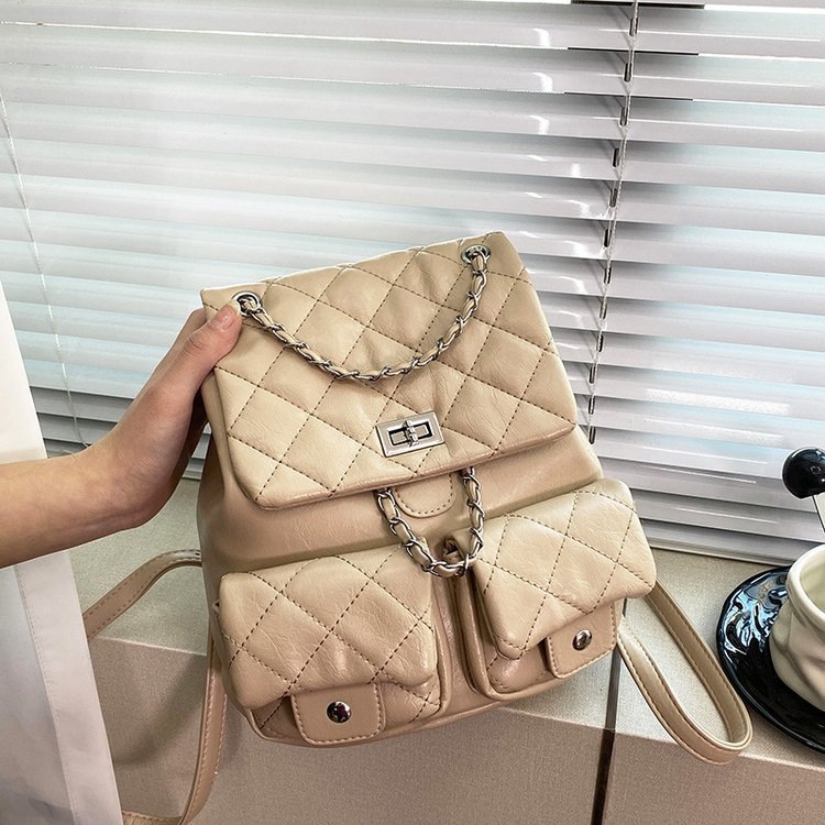 Korean niche mini chain lightweight small backpack for women 2026 new student commuting backpack, small fragrant style bag Korean niche mini chain lightweight small backpack for women 2026 new student commuting backpack, small fragrant style bag