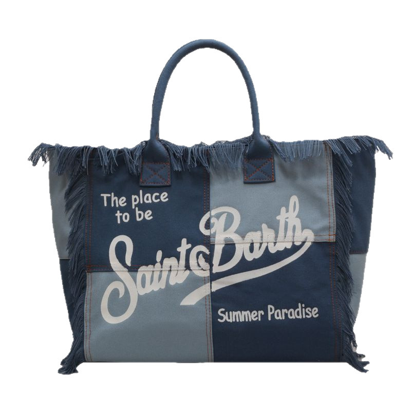 Cross border European and American handmade tassel beach canvas bag for women, 2026 new printed tote bag, large capacity shoulder bag Cross border European and American handmade tassel beach canvas bag for women, 2026 new printed tote bag, large capacity shoulder bag