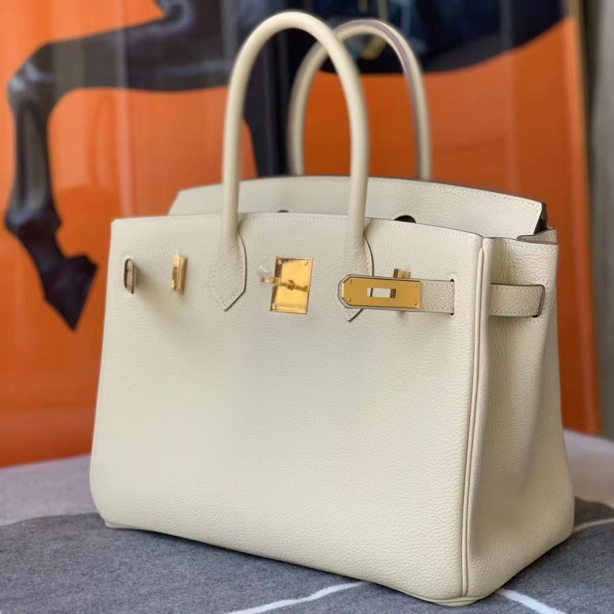 Platinum Togo imported top layer cowhide lychee pattern platinum bag handbag shoulder crossbody bag leather high-end women's bag Platinum Togo imported top layer cowhide lychee pattern platinum bag handbag shoulder crossbody bag leather high-end women's bag